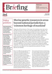 cover Marine genetic resources in areas beyond national jurisdiction: a ‘common heritage of mankind’