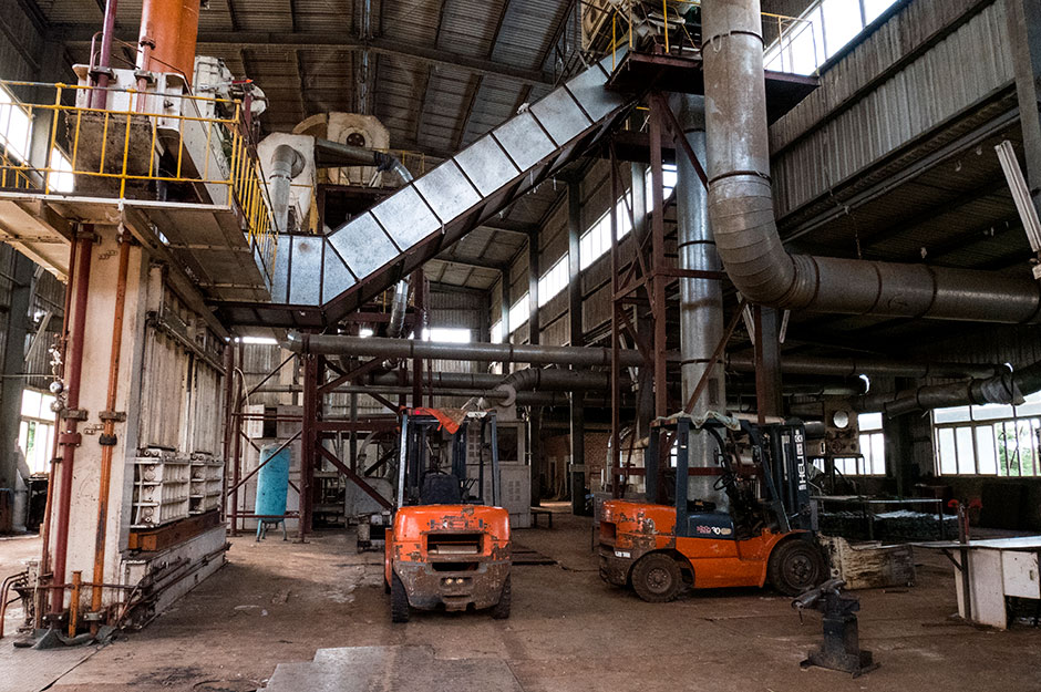 A cotton processing facility in Eastern Zambia