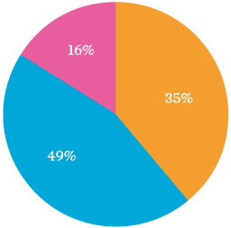 Expenditure by type pie chart