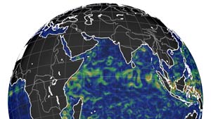 Map of ocean currents