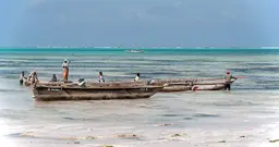 Boats on the sea shore