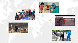 Map with overlaid photos
