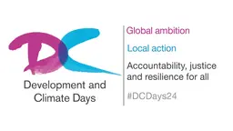 Logo for the Development and Climate Days 2024