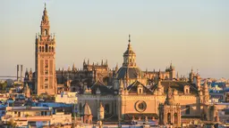 Panoramic view of the centre of Seville, Spain