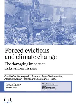 Cover of the paper, Forced evictions and climate change
