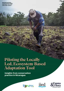 Cover of the report, Piloting the Locally Led, Ecosystem-Based Adaptation Tool