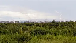 Nickel smelters in Sulawesi, Indonesia.