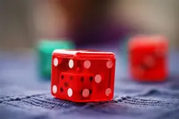 Dice used in a game at the 6th international conference on CBA.