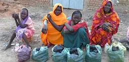 Sudanese Women selling charcaol. Rita Willaert/ Flickr (Creative Commons)