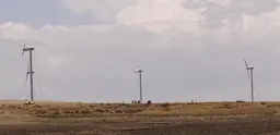 A wind farm outside Adigrat, northern Ethiopia, is an example of low-carbon renewable technologies can initiate a process of transformational change within developing countries