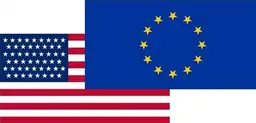 EU and US flags
