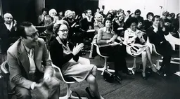 Barbara Ward in the audience