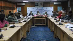 Government officials and researchers discuss the future of hilsa management on 19 January (Photo: Essam Mohammed/IIED)