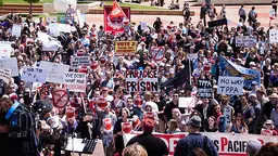 A rally protesting against the Trans-Pacific Partnership Agreement (TPPA) takes place in Wellington, New Zealand (Photo: Neil Ballantyne, Creative Commons, via Flickr)