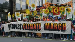 Citizens' protests against climate change action, such as this march in New York in 2014, have moved from the streets to the courts (Photo: South Bend Voice, Creative Commons, via Flickr)