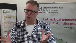 Strategy and Learning Group director Tom Bigg gives an overview of the SDGs (Image: IIED)