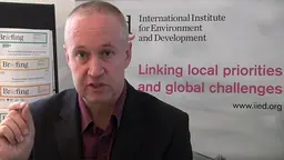 The focus of Green Economy Coalition convener Oliver Greenfield is on the SDG targets and indicators, and how that can lead to a green economy (Image: IIED)
