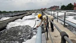 This sewage treatment plant in Delawas, Jaipur, was funded by the Asian Development Bank. There are concerns omitting local people from decision-making processes can lead to climate funds not sufficiently representing local priorities (Photo: Asian Development Bank, Creative Commons, via Flickr)