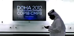 A delegate at COP18 in Doha  (Photo:  N. Palmer/CIAT, Creative Commons via Flickr)