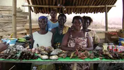 Women selling fish in Nyakrom, Central Ghana. The food economy is the largest informal sector in West Africa (Photo: aripeskoe2, Creative Commons via Flickr)