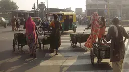 Women in Ahmedabad, India, collect rubbish from 6,656 households that make up the slum area of Juna Vadaj, illustrating the energy and innovation that informal economies can bring to the sustainable development agenda (Photo: Pritpal Randhawa for STEPs)