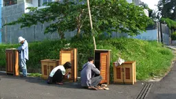 Early morning in Dogo, West Java, Indonesia: getting low-cost furniture ready for selling on the street corner (Photo: Ikhlasul Amal, Creative Commons via Flickr)