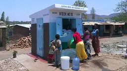 Water kiosks in Zambia provide safe drinking water for poor households in peri urban areas of Chipata. Careful consideration of the affordability of water services for the urban poor is vital to provide universal and equitable access to safe and affordable water for everyone by 2030 (Photo: SuSanA Secretariat, Creative Commons, via Flickr)