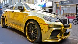 A gold-plated "supercar". London's newspapers recently reported on a Saudi Arabian prince who had four gold-plated sports cars flown to London for his use while on holiday (Photo: Alexandre Prévot, Creative Commons via Flickr)