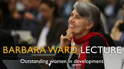Urban climate action champion Debra Roberts gave the 2016 Barbara Ward Lecture (Image: IIED)