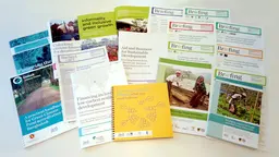 Some of the publications published by IIED during 2016 (Image: Annette McGill/IIED)