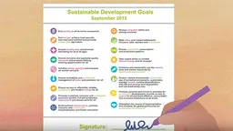IIED's three-and-a-half minute film to communicate the ambitions and universal reach of the SDGs had been viewed almost 20,000 times by February 2017 (Image: IIED/Hands Up)