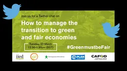 The publicity for our Twitter chat on 27 March 2017 (Image: Nick Turner/IIED)