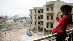 Lebanon is hosting one million Syrian refugees, and around half of them are children. Most families live in makeshift shelters; some rent half-built apartments, sharing with two or three families (Photo: Russell Watkins/Department for International Development, Creative Commons via Wikipedia)