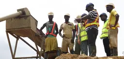 Small-scale miners in Ghana