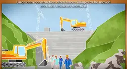 An excerpt from an animation on how governments and communities affected by large dams can both benefit (Image: IIED/Hands Up)