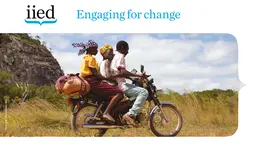 IIED aims to contribute to the achievement of change which benefits poor people and the environment. The institute's strategy for the next two years has been published (Photo: Mike Goldwater/IIED)