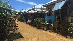 A resettlement site in Guiuan, in the Philippines, almost three years after super typhoon Haiyan with 'temporary' shelters that have been adapted by residents (Photo: Elizabeth Parker)