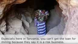 A woman miner in Tanzania, who features in a film on stories of change on artisanal and small-scale mining (Image: IIED)