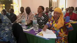 Miners from the Tanga region in northern Tanzania participating in discussions about how to  make ASM in Tanzania more sustainable (Photo: Steve Aanu)