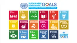 The logo for the Sustainable Development Goals (Image: the United Nations)