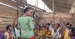Women from around Lake Mburo National Park participate in a focus group discussion as part of a multi-stakeholder governance assessment (Photo: Francesca Booker/ IIED)