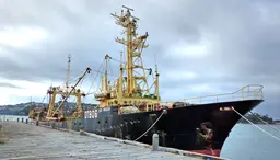 A deep-sea fishing trawler