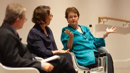 Gro Harlem Brundtland's speech was followed by a question and answer session with the audience (Photo: Julius Honnor/Contentious)