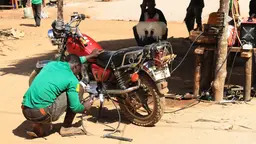 Rural welders use mini-grid electricity to generate income (Photo: Energy Change Lab)