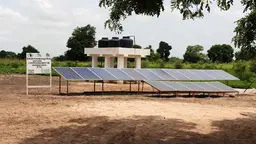 This climate change project in a village in Senegal established a borehole and solar panels to improve water access during the dry season (Photo: Dansira Dembele/CCAFS, Creative Commons via Flickr)