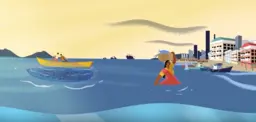 An image from the fiscal tools animation, that was screened at the Blue Economy Conference in Nairobi (Image: IIED/Nice and Serious)