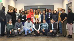 Junior negotiators and advisors under the ecbi programme gather during the workshop in Katowice (Photo: Matt Wright/IIED)