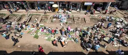A farmer’s market, Fort Portal, Uganda