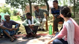 IIED senior researcher Susannah Fisher conducts research in Gorakhpur in India
