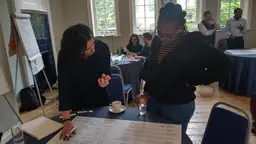 People undertaking workshop activities